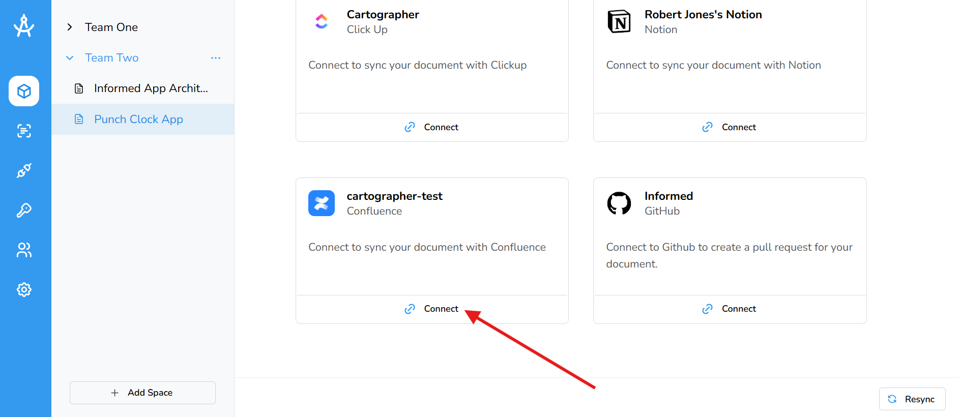Connect Confluence doc